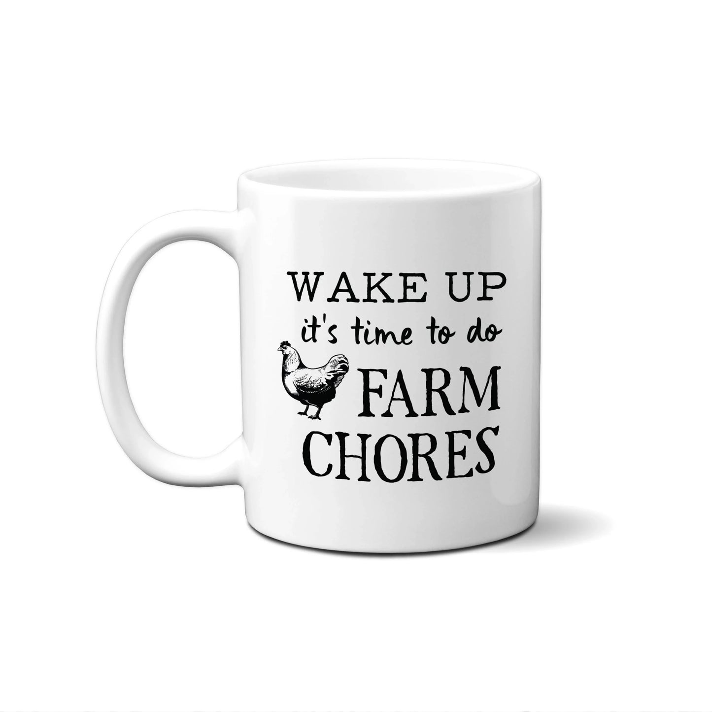 'Farm Chores' Chicken Mug