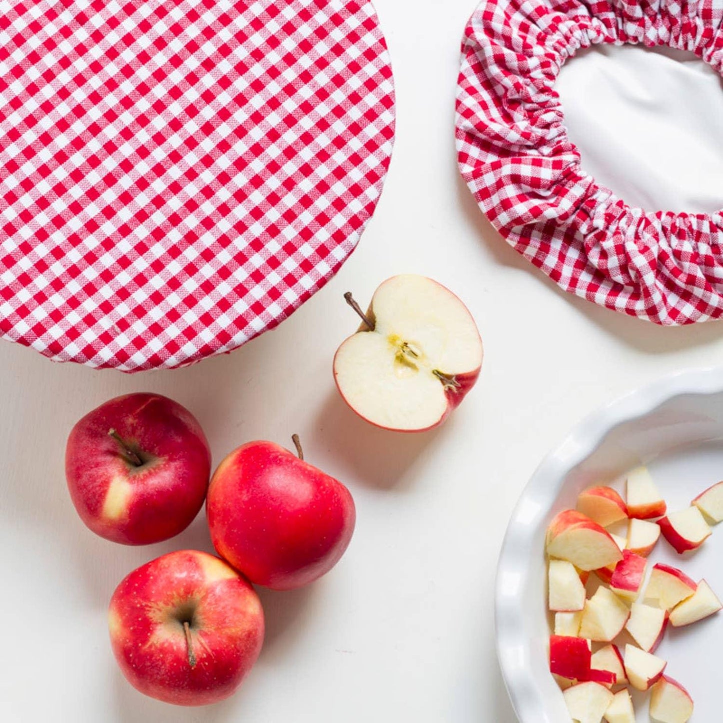 Gingham Bowl Covers - Set of 2
