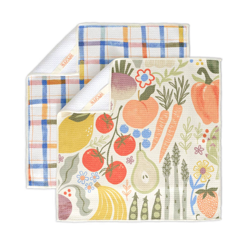 Farm Stand Microfiber Towel Set - Set of 4