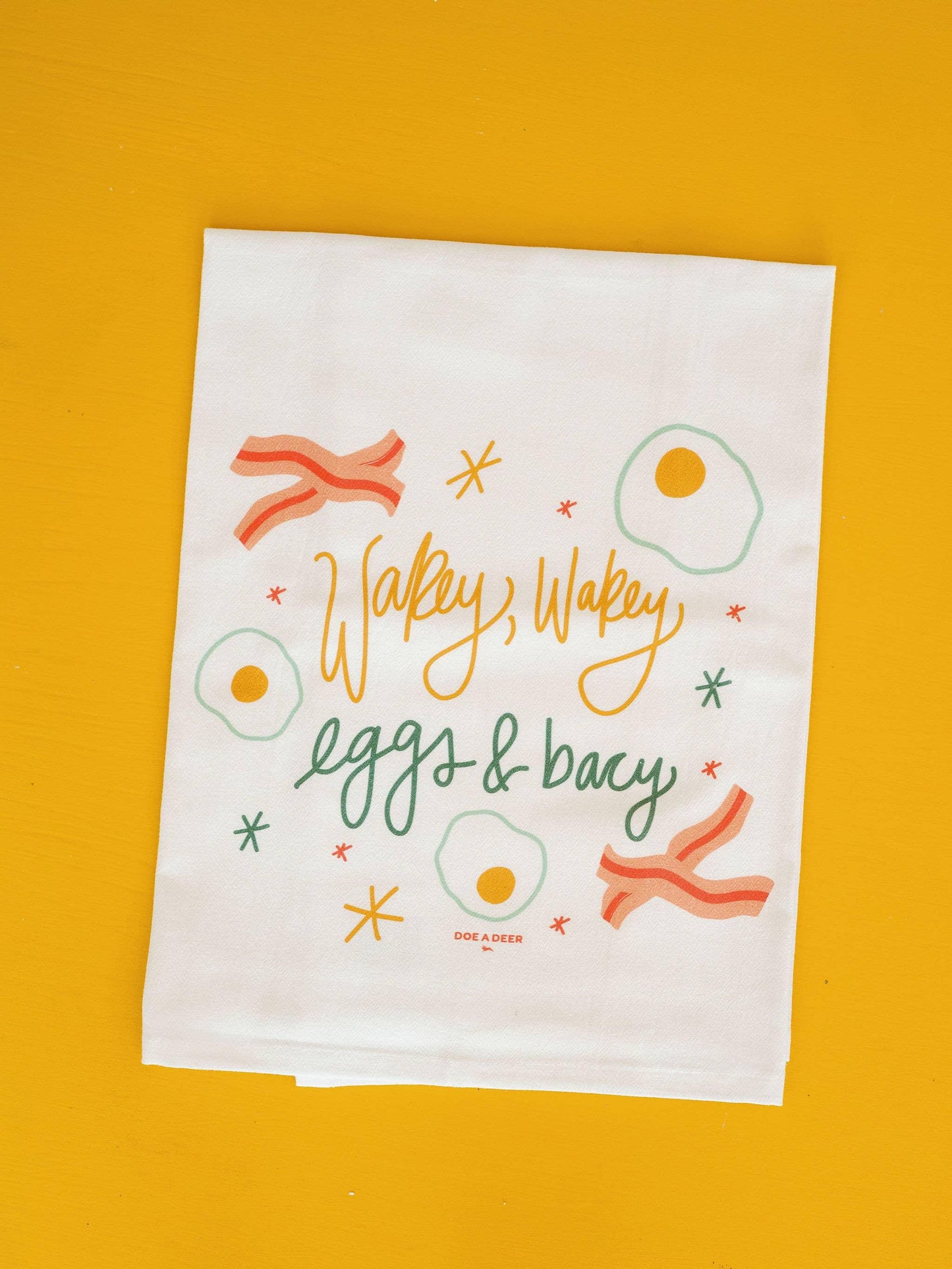 'Wakey Wakey' Breakfast Flour Sack Towel