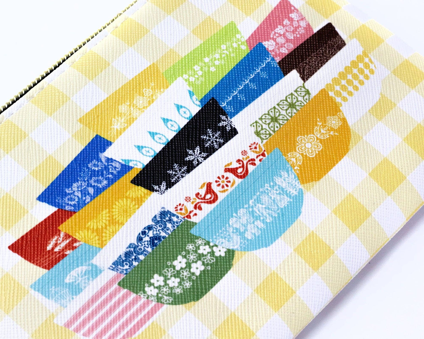 Vintage Bowl Stacks Zipper Pouch