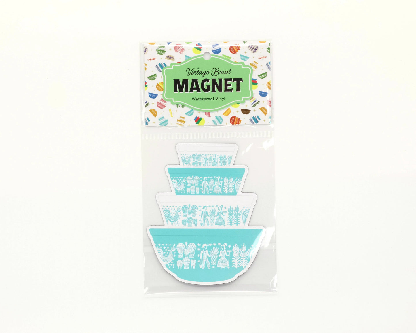 Vintage Mixing Bowl Stack Magnet