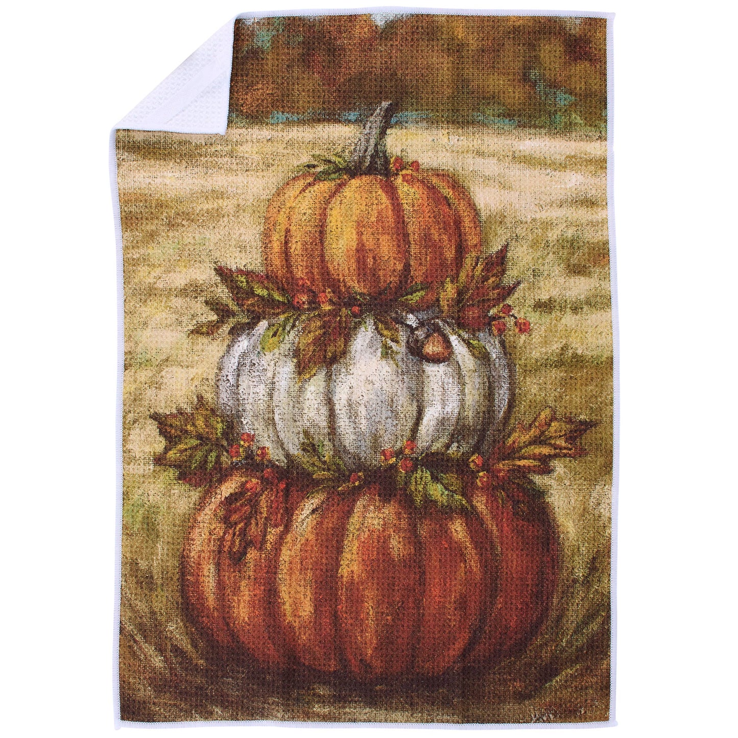 Pumpkin Stack Kitchen Towel