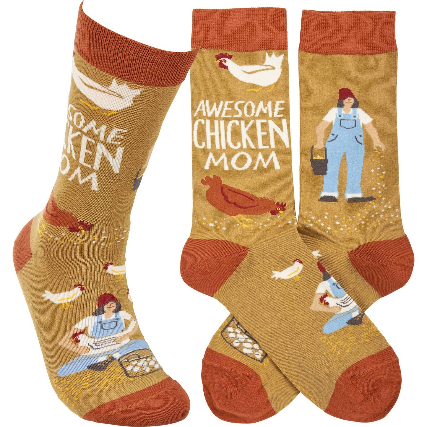 'Awesome Chicken Mom' Socks - American Farm Company