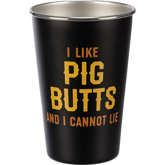 'I Like Pig Butts And I Cannot Lie' Pint Glass - American Farm Company