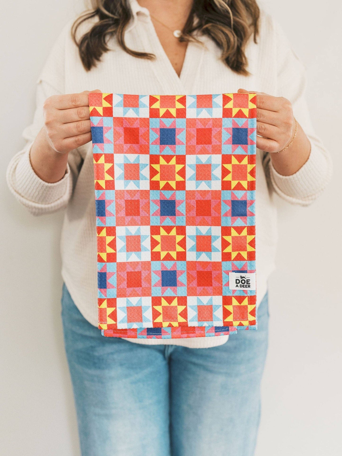 Sawtooth Star Waffle Towel