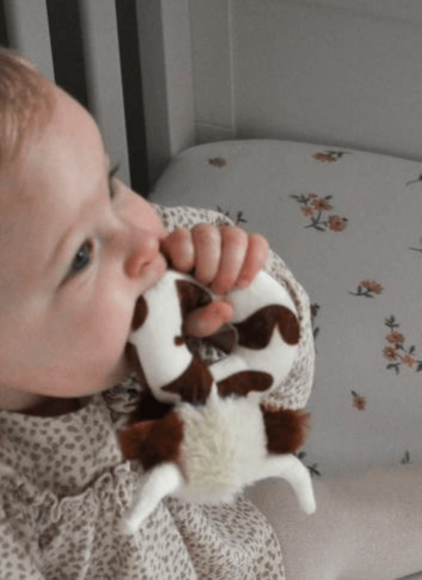 Texas Longhorn Plush Baby Rattle - American Farm Company