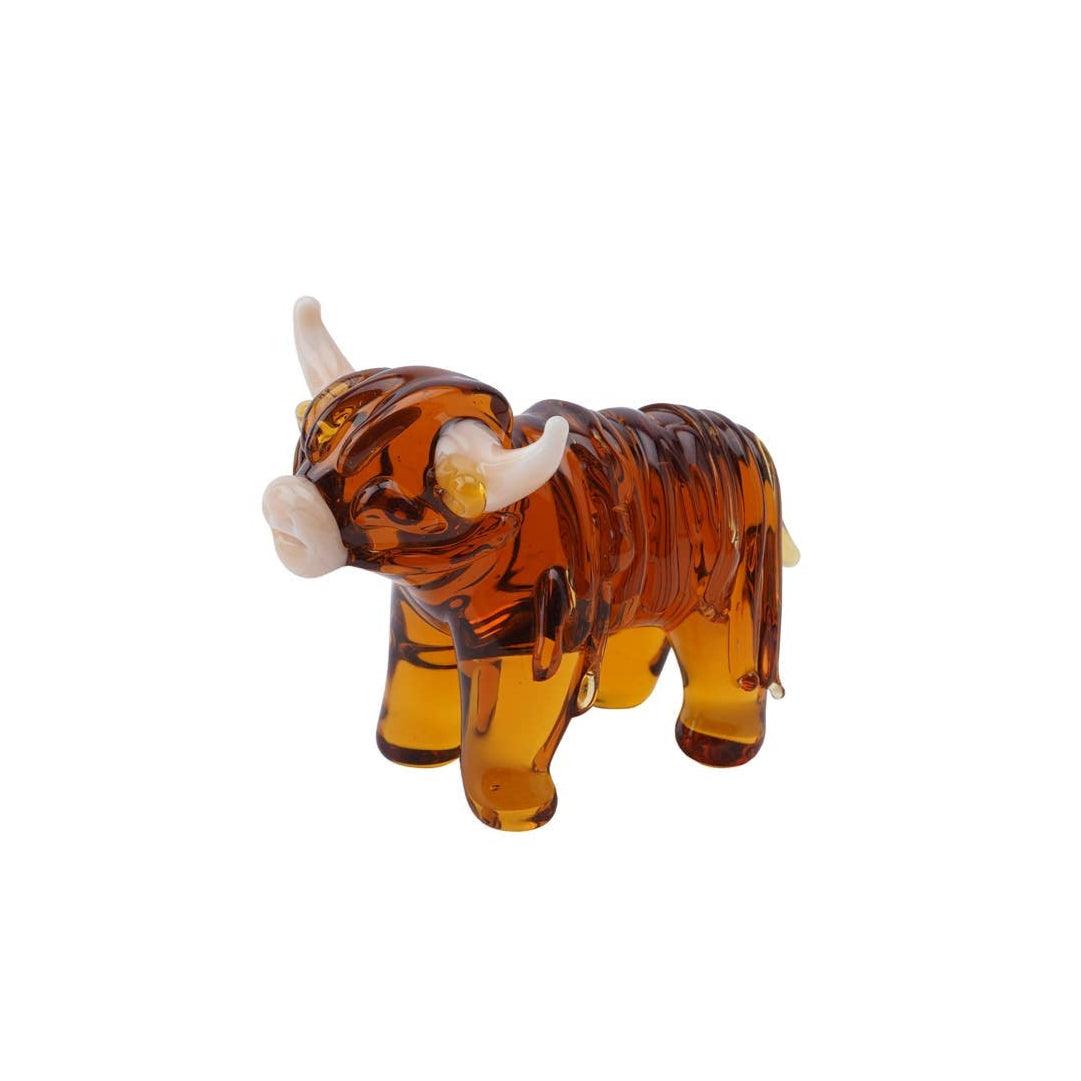 Glass Highland Cow Ornament - American Farm Company
