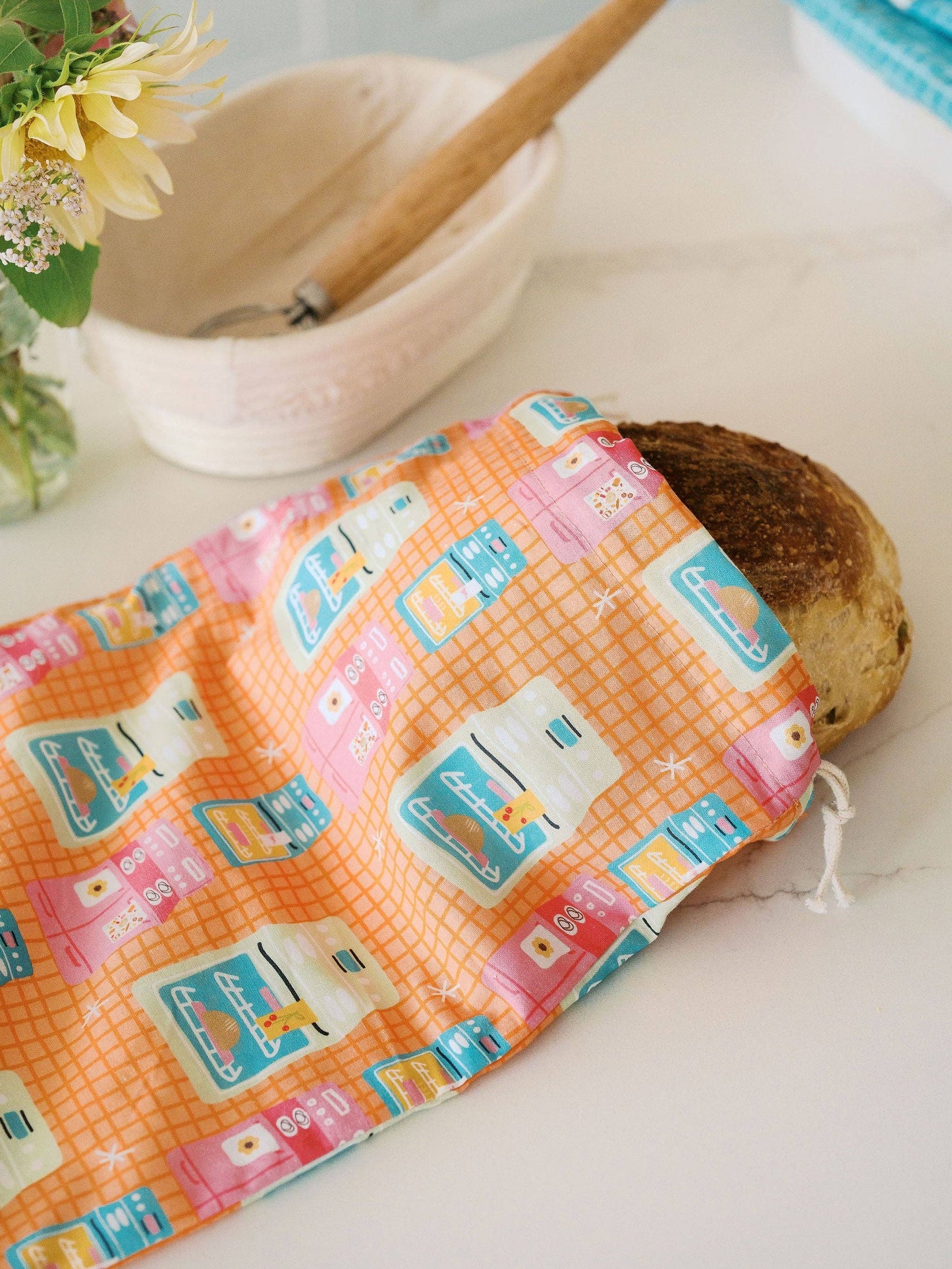 Vintage Ovens Bread Bag