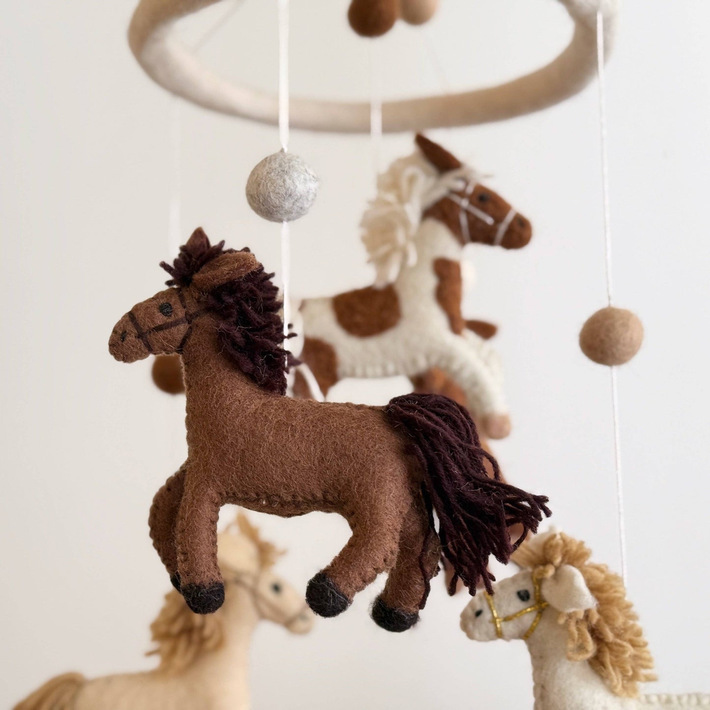 Horse Felt Baby Mobile