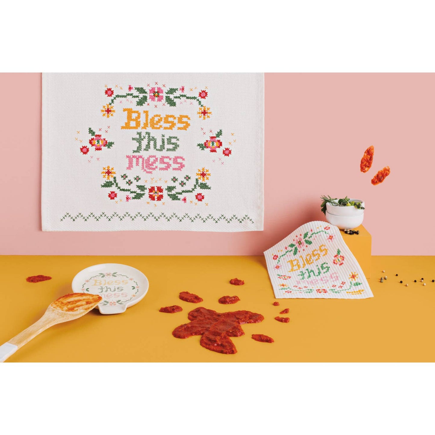'Bless This Mess' Dishtowel