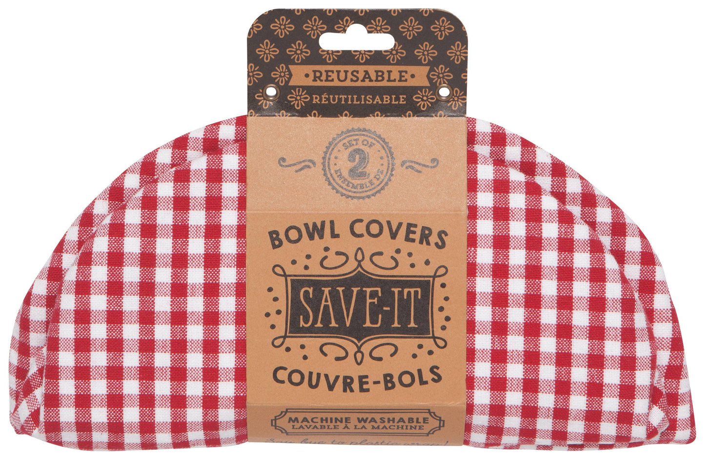 Gingham Bowl Covers - Set of 2