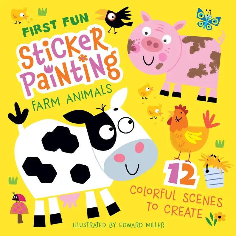 First Fun Sticker Painting Farm Animals Activity Book