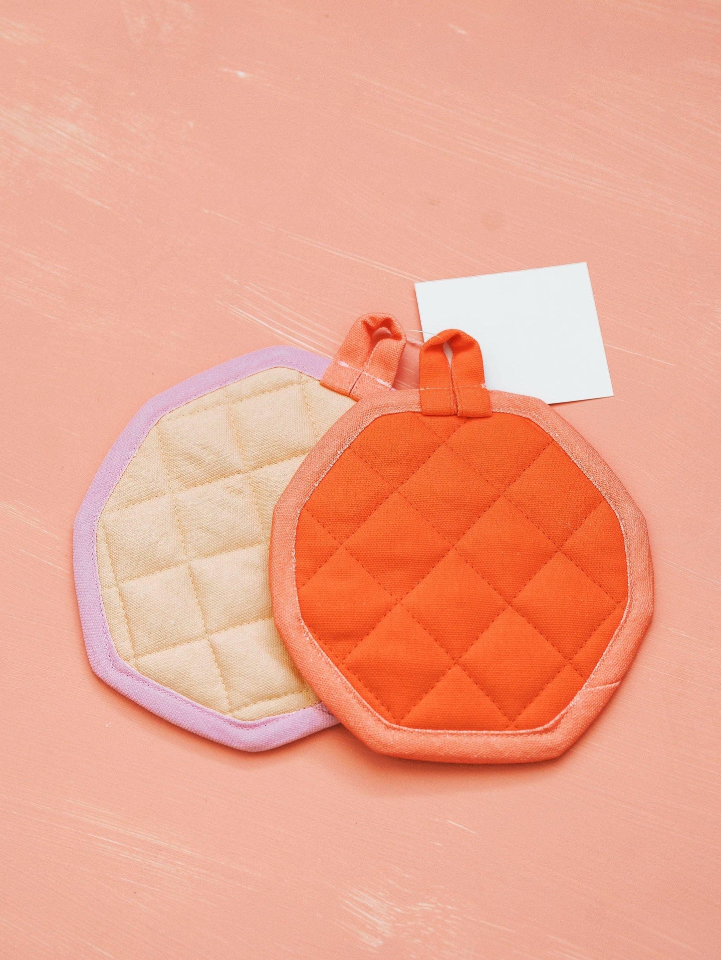 Quilted Pumpkin Mini Mitts - Set of 2