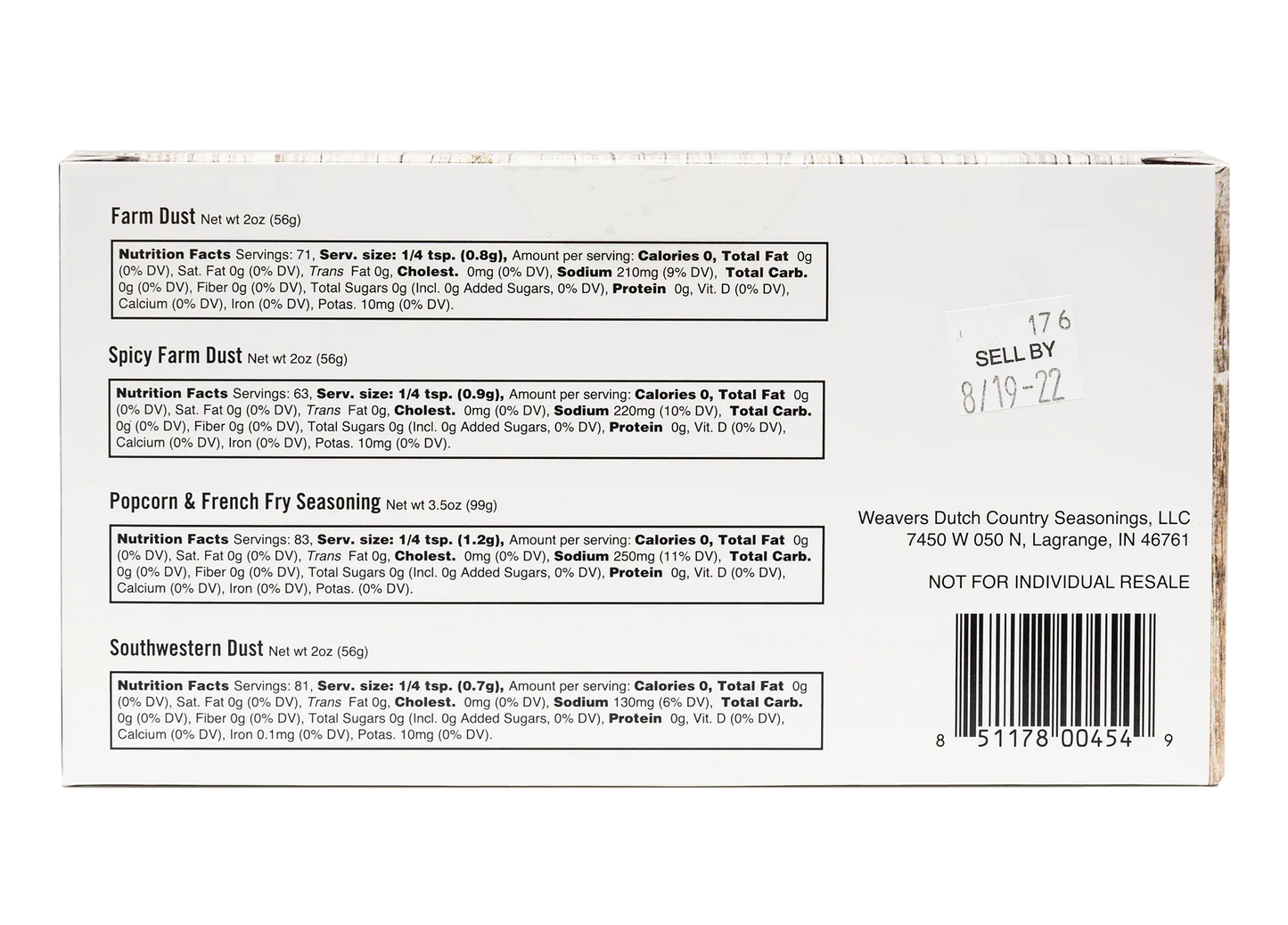 Farmer's Grilling & Smoking Sampler Seasoning