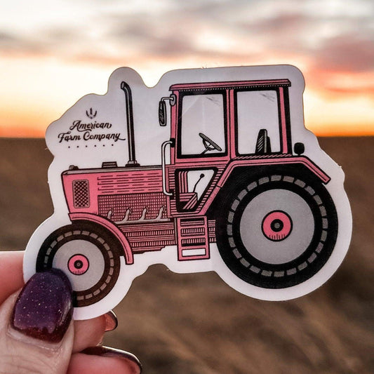 AFC Pink Tractor Sticker - American Farm Company