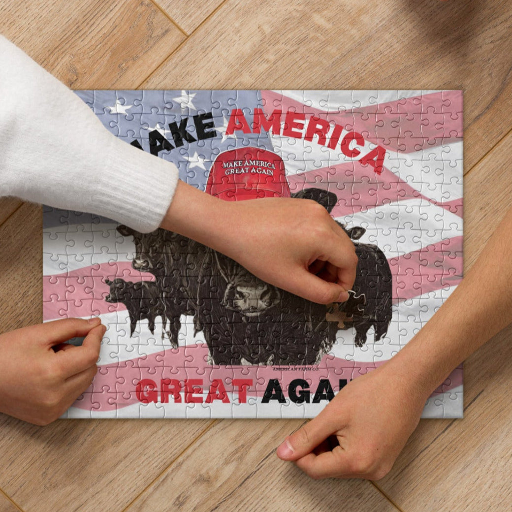 MAGA Cow Jigsaw Puzzle - American Farm Company