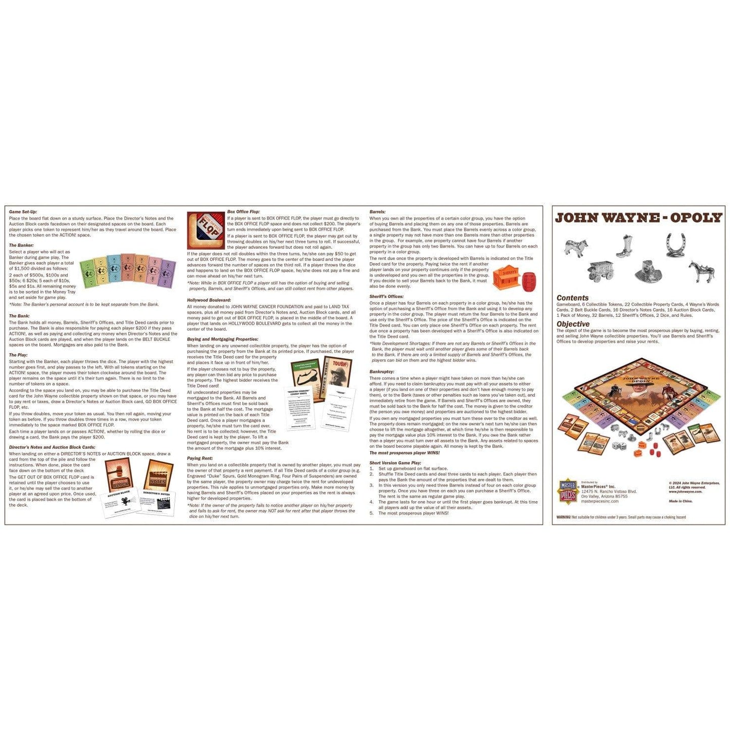 John Wayne Opoly - American Farm Company