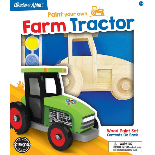 Farm Tractor Wood Craft & Paint Kit - American Farm Company