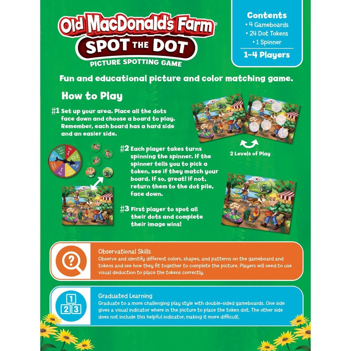 Old MacDonald's Farm 'Spot the Dot' Game - American Farm Company