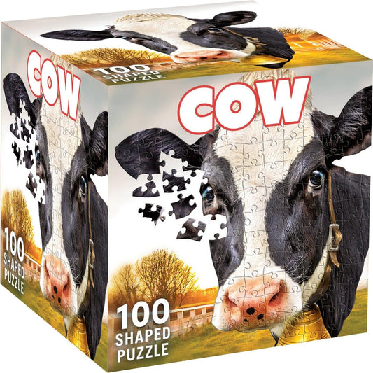 Dairy Cow Shaped Puzzle - 100 Piece - American Farm Company