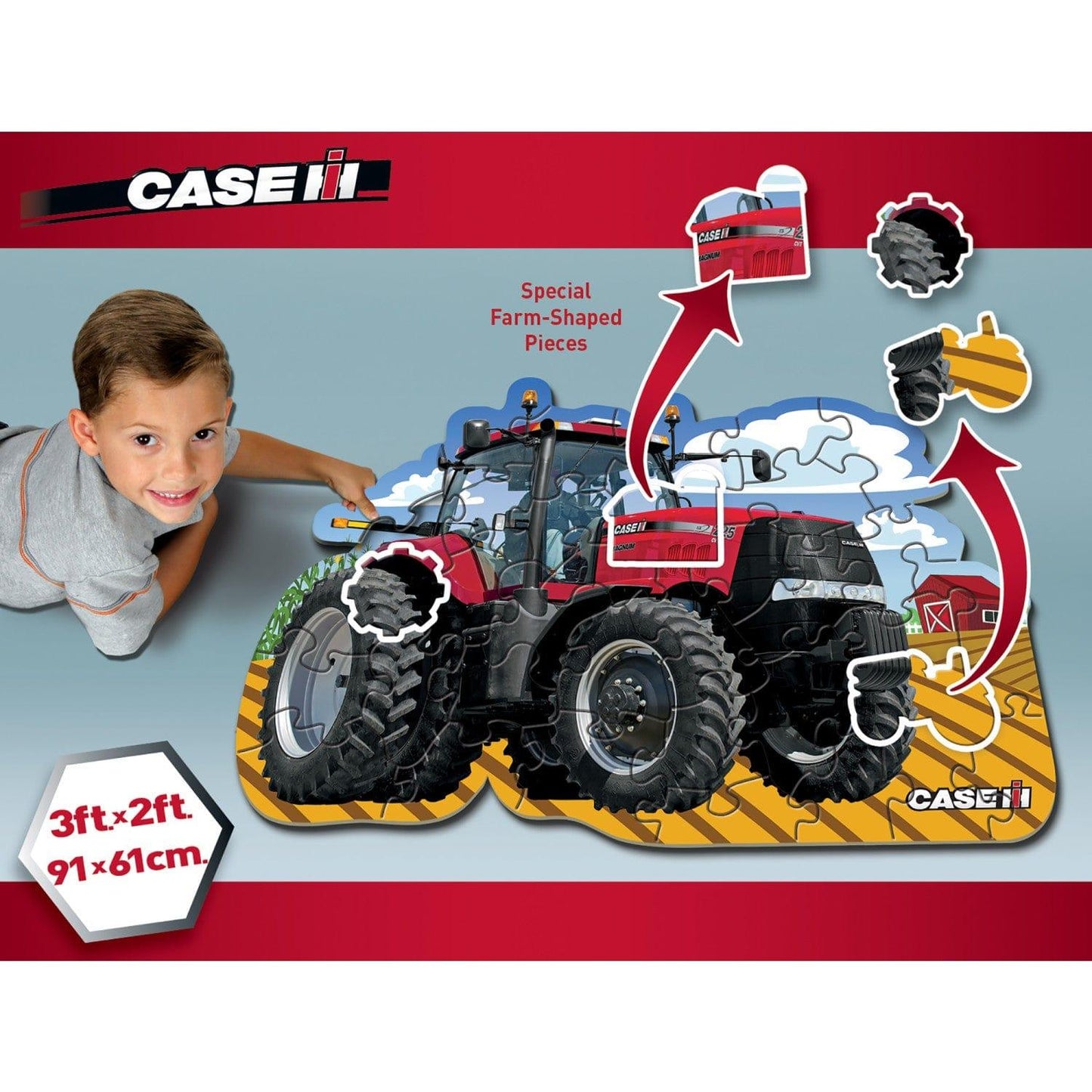 Case IH Tractor Floor Puzzle - 36 Piece - American Farm Company