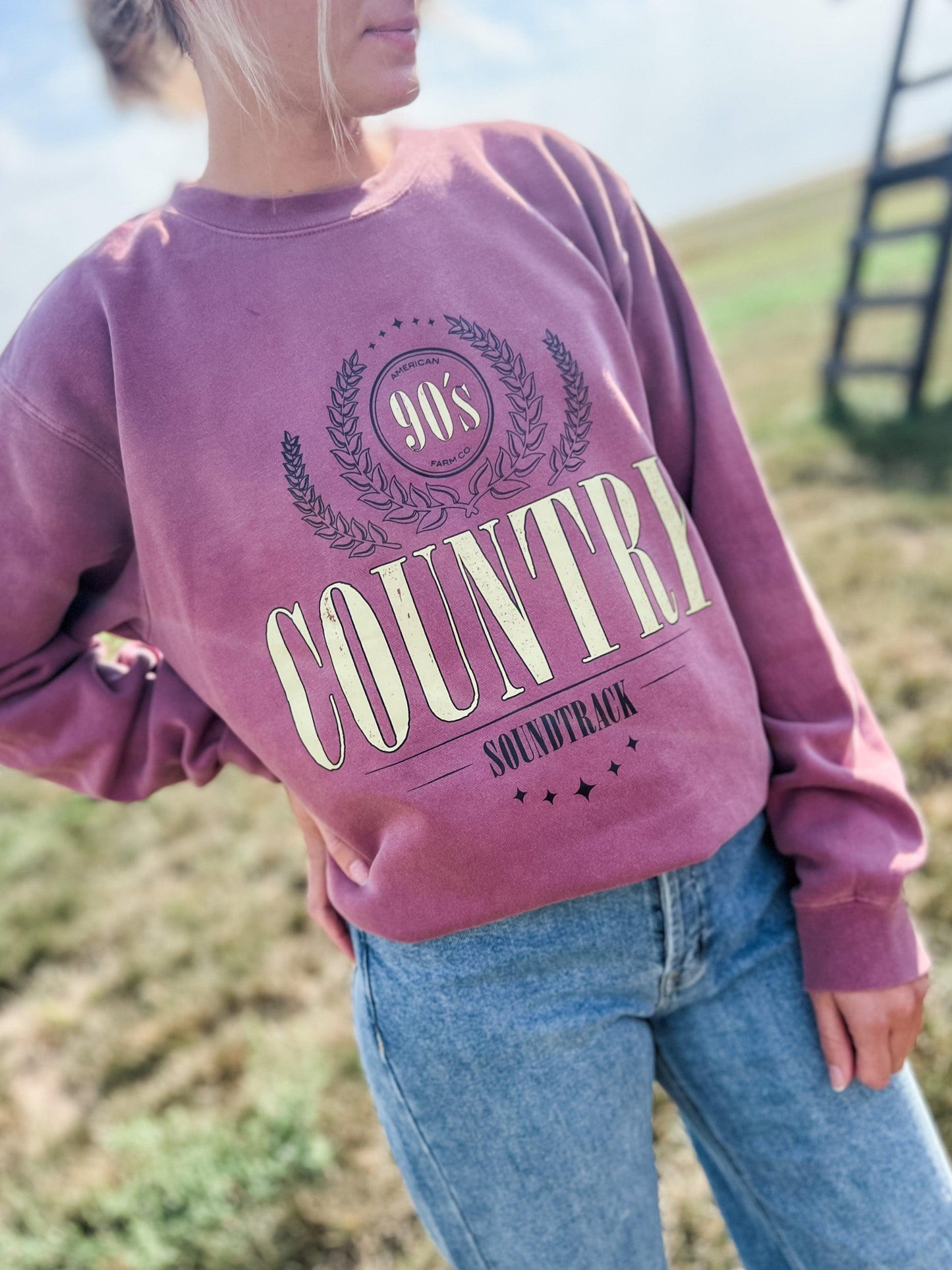 90s Country Soundtrack Crewneck - American Farm Company