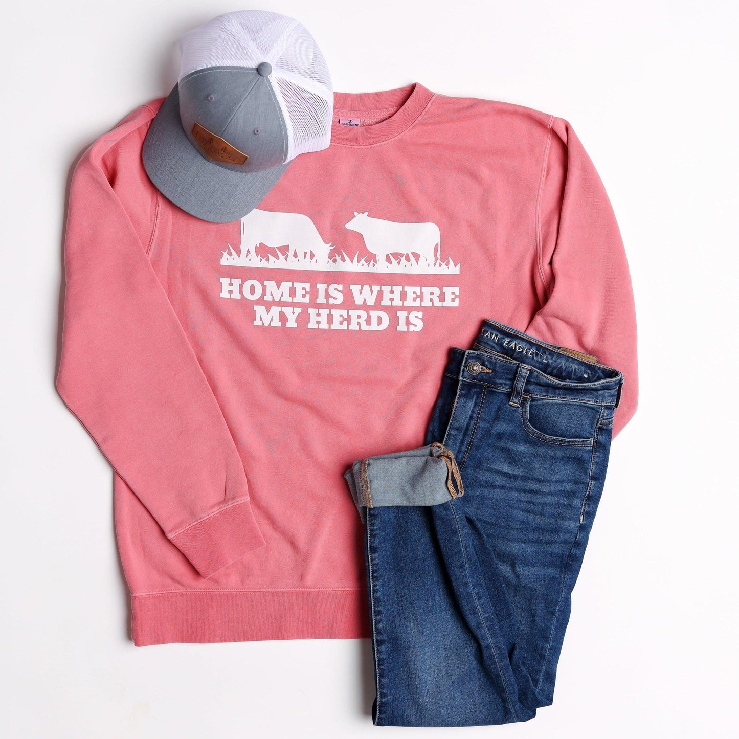 'Home Is Where My Herd Is' Crewneck - American Farm Company