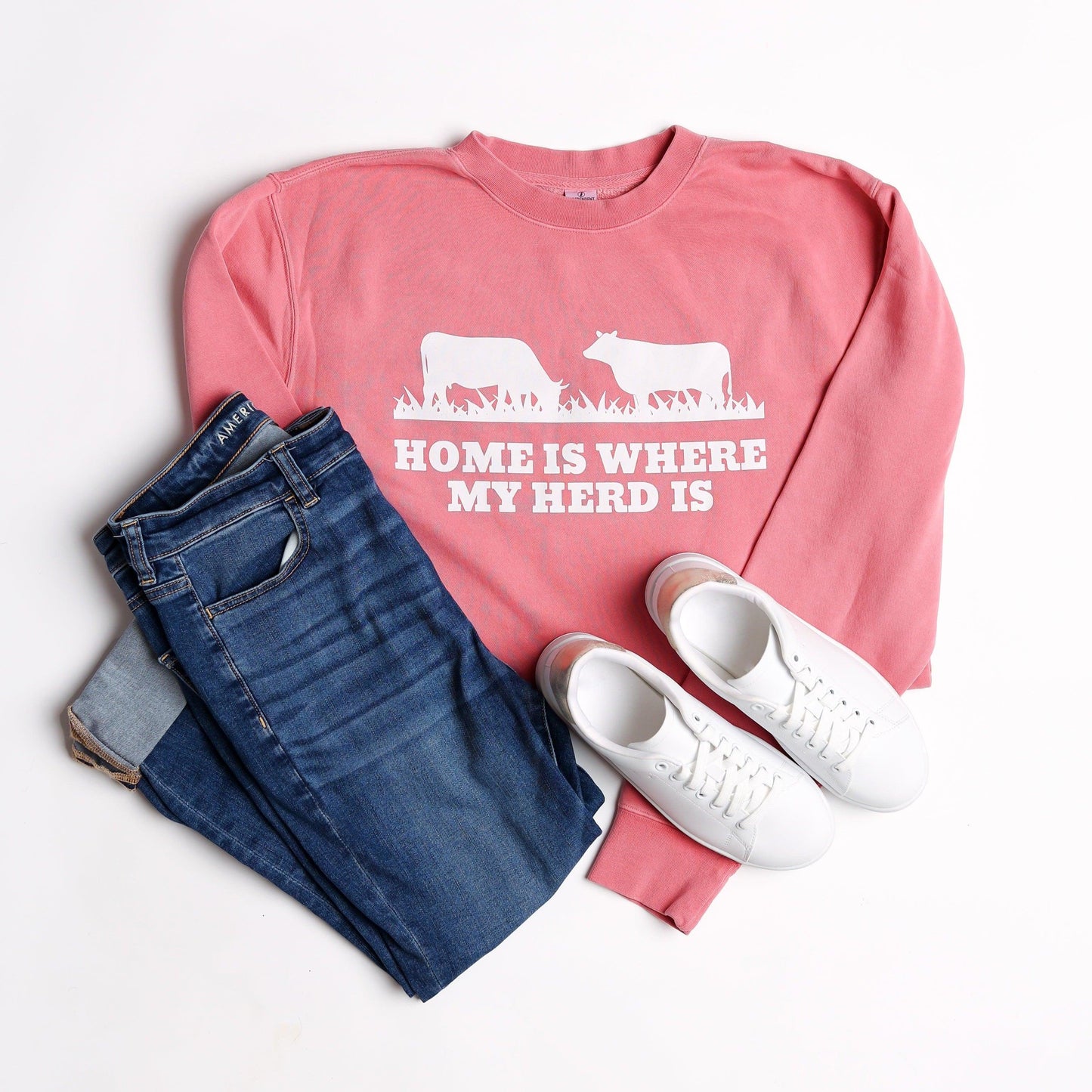 'Home Is Where My Herd Is' Crewneck - American Farm Company