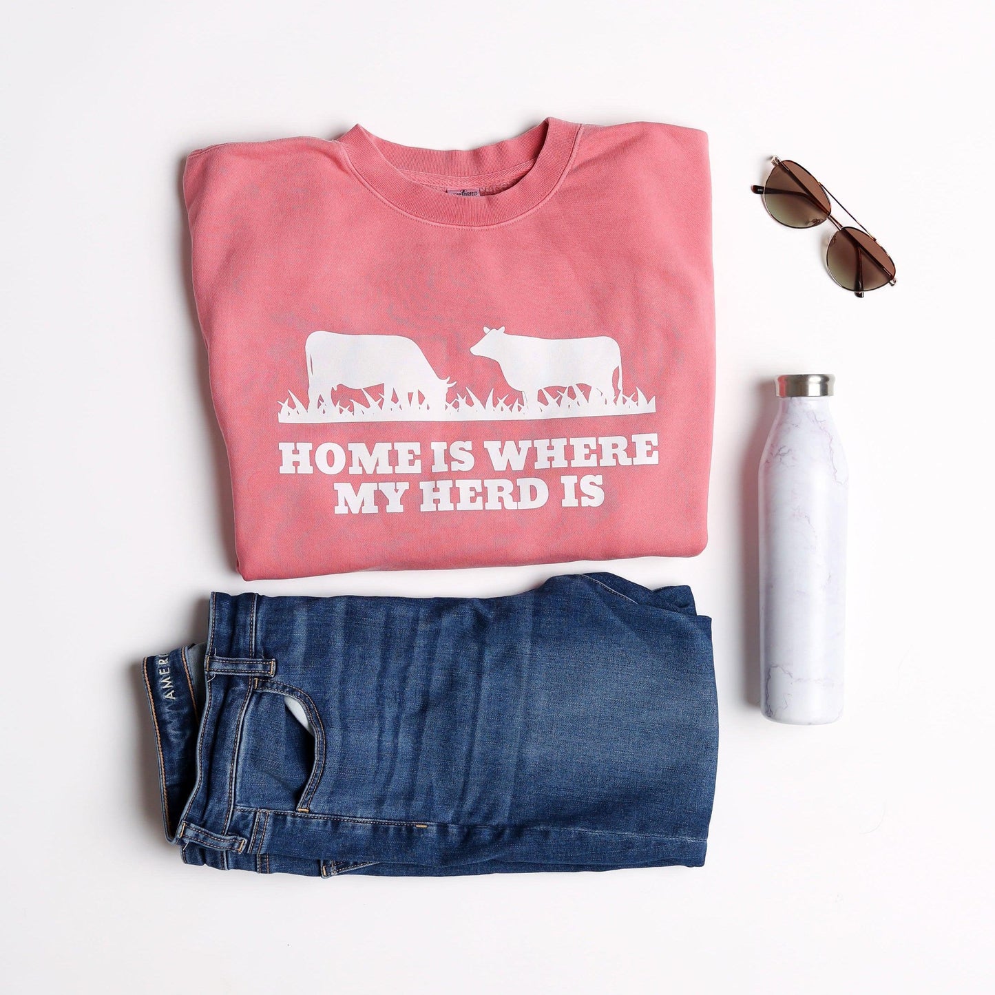 'Home Is Where My Herd Is' Crewneck - American Farm Company