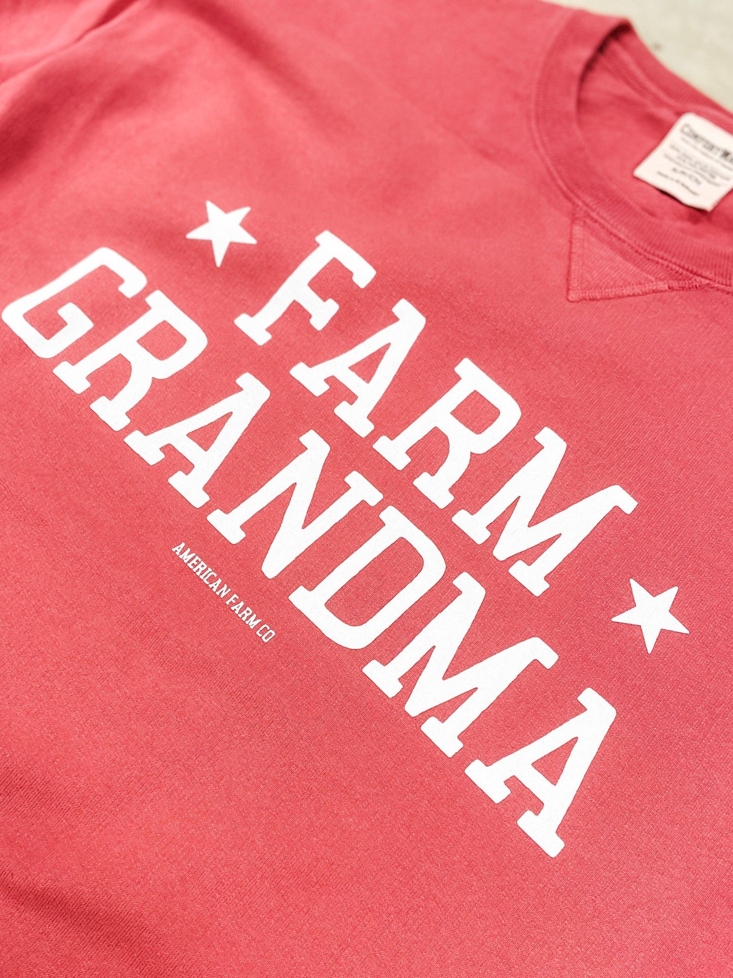 'Farm Grandma' Red Crewneck - American Farm Company
