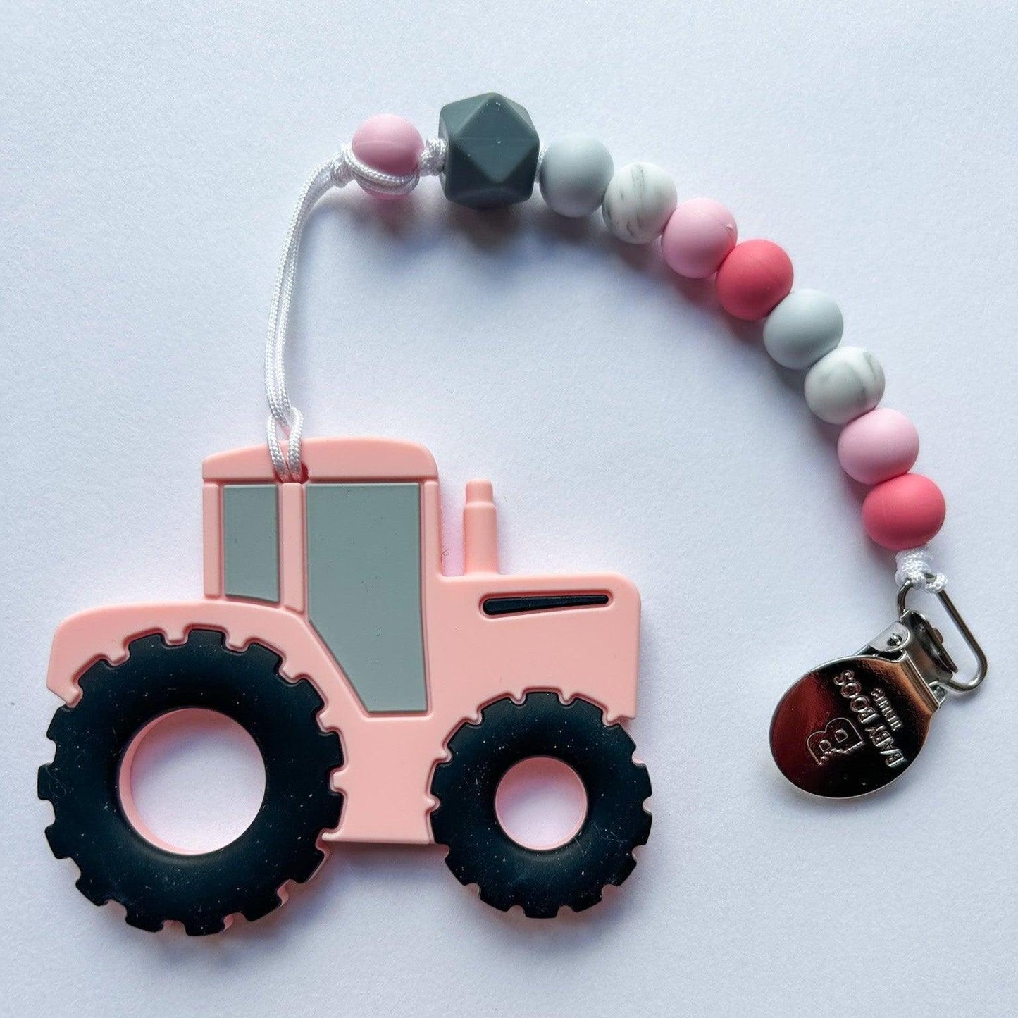 Pink Tractor Teether - American Farm Company