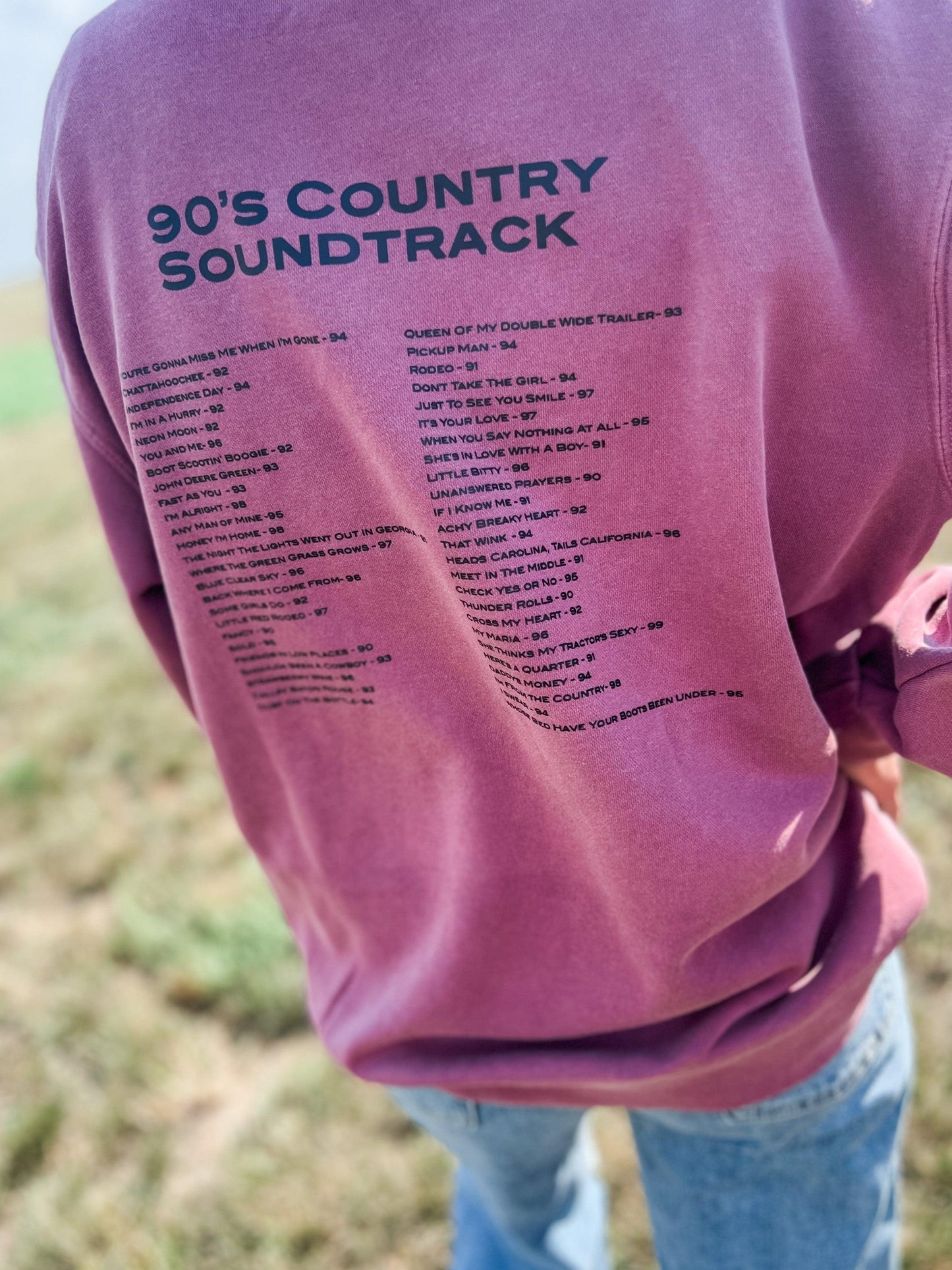 90s Country Soundtrack Crewneck - American Farm Company