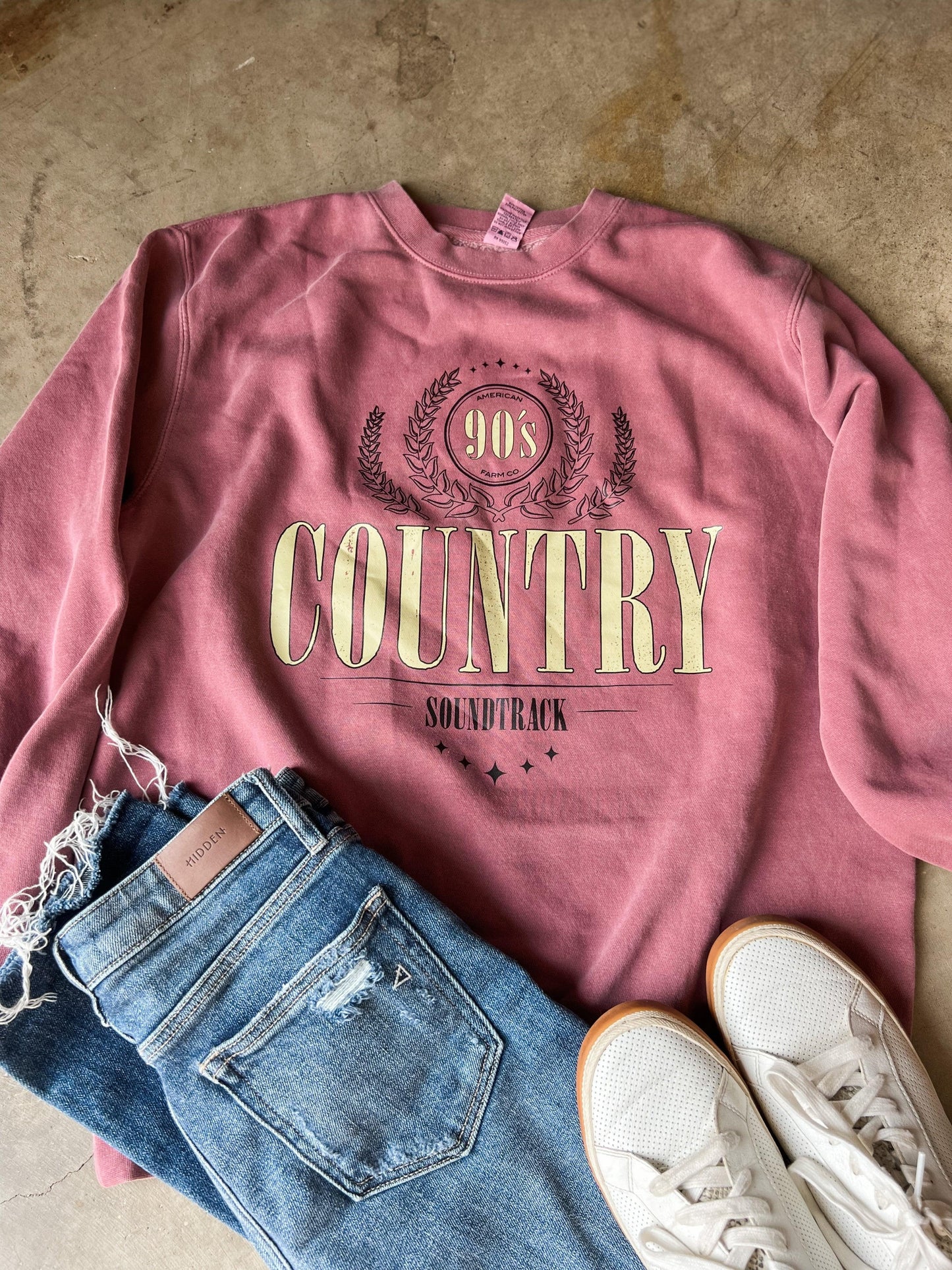 90s Country Soundtrack Crewneck - American Farm Company