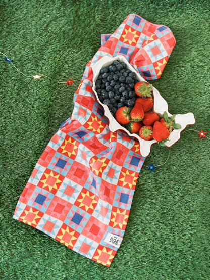 Sawtooth Star Waffle Towel