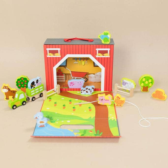 Farm Play Lacing Activity Toy