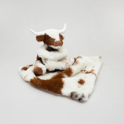 Texas Longhorn Plush Toy Soother Blanket - American Farm Company