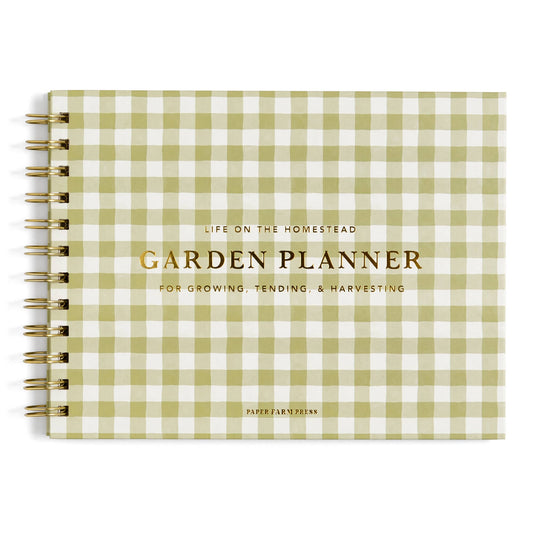 Life On The Homestead Gingham Garden Planner