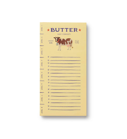'Butter Not Forget' Market Pad