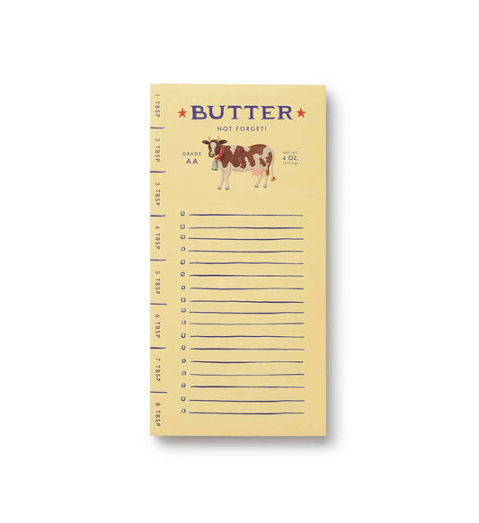 'Butter Not Forget' Market Pad