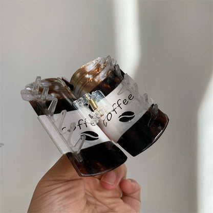 Coffee Cup Hair Claw Clip