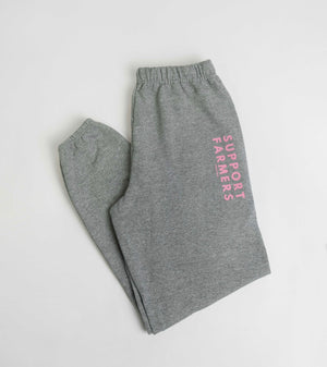Light Grey Support Farmers Sweatpants - Youth