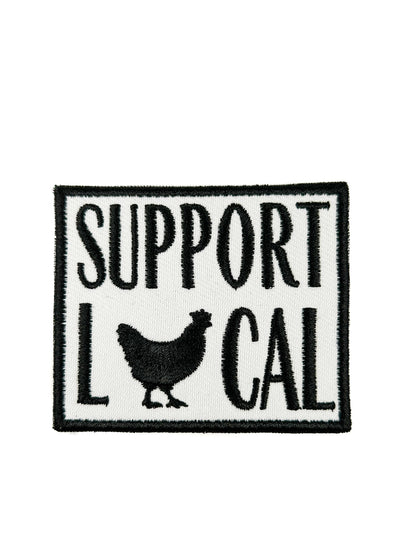 'Support Local' Embroidered Iron-On Patch