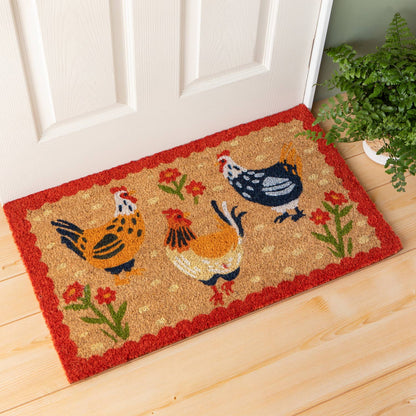 Free Range Chickens Doormat