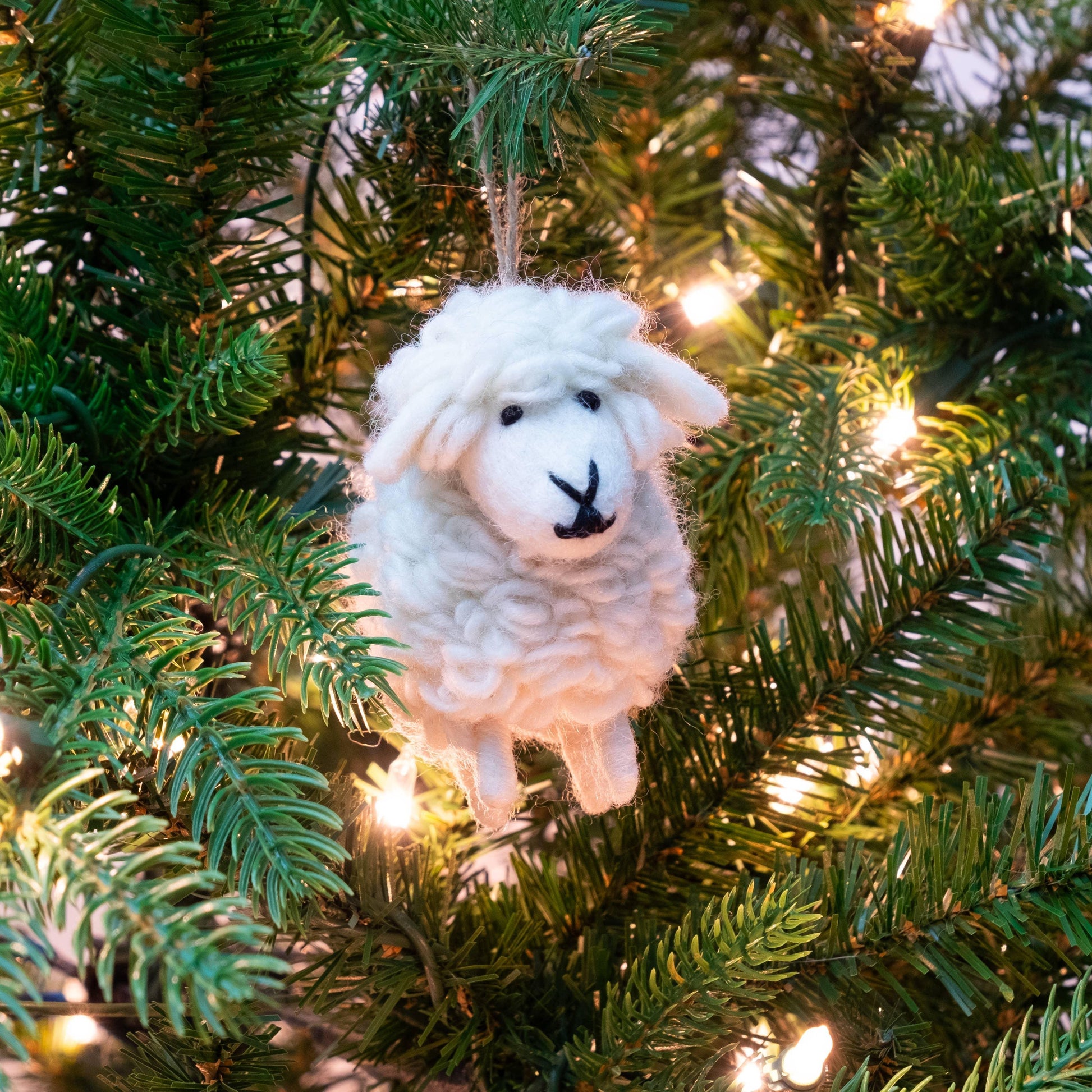 White Sheep Ornament - American Farm Company