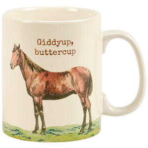 "Giddyup Buttercup" Horse Mug