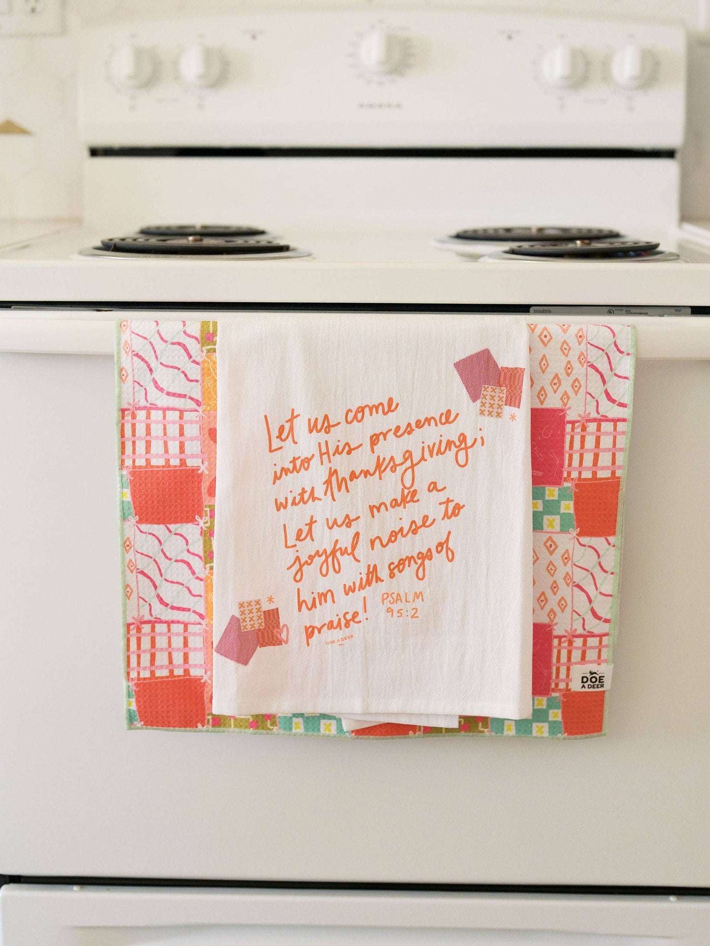 Come Into His Presence Flour Sack Towel