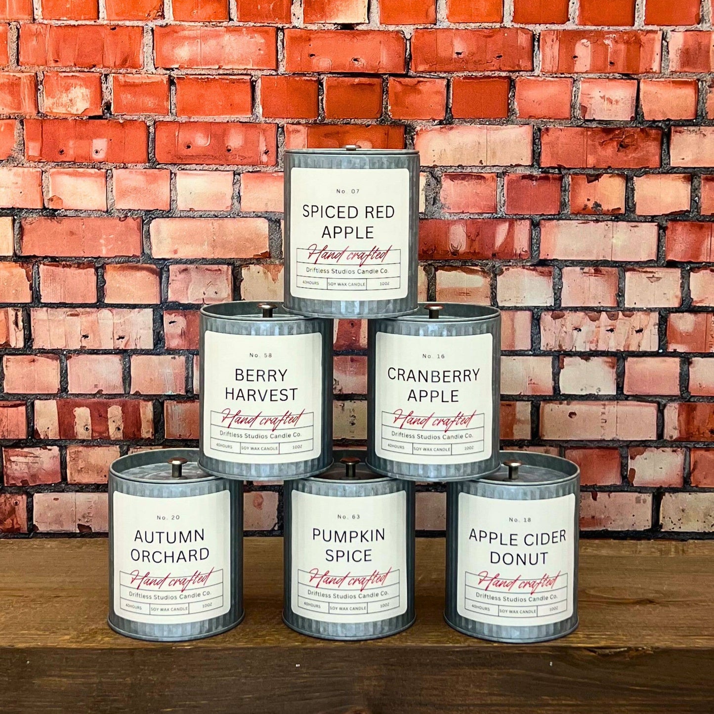 Cranberry Apple Tin Farmhouse Candle