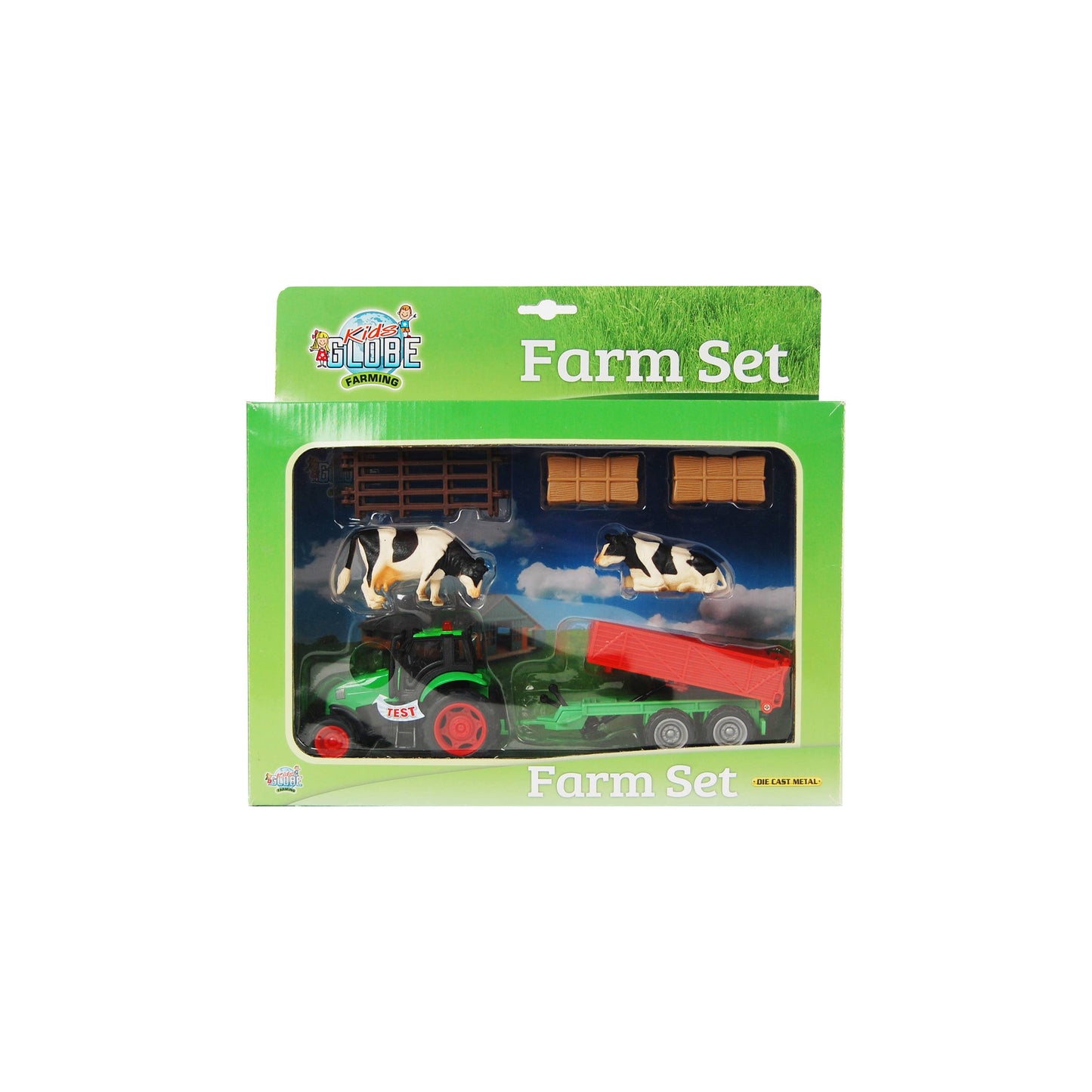 Tractor Toy with Trailer & Accessories - American Farm Company