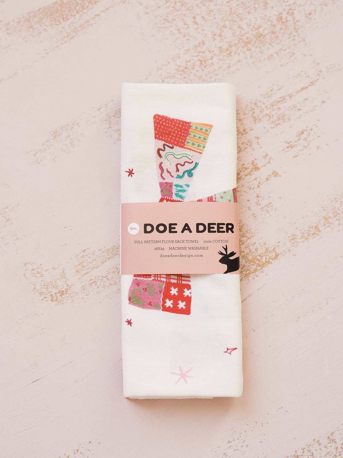 Patchwork Bows Flour Sack Towel
